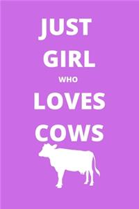 just girl who loves cows sketchbook