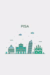 Pisa Minimalist Travel Notebook [Lined] [6x9] [110 pages]