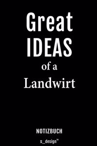 Notizbuch für Landwirte / Landwirt / Landwirtin
