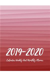 2020-2021 Calendar Weekly And Monthly Planner