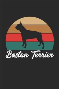 Boston Terrier Notebook - Vintage Boston Terrier Journal - Boston Terrier Diary