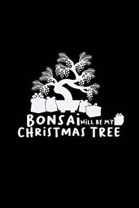 Bonsai christmas tree: 6x9 Bonsai - blank with numbers paper - notebook - notes