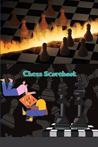 Chess Scorebook: Chess Match Log Book, Chess Recording Book, Chess Score Pad, Chess Notebook, Record Your Games, Log Wins Moves, Tactics & Strategy, Cute Winter Skii