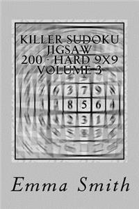 Killer Sudoku Jigsaw 200 - Hard 9x9 Volume 3