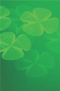 Journal: Green Clover 6x9 Lined Journal Notebook 200 Pages