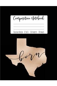 Texas Composition Notebook