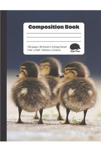 Duck Butts - College Ruled Composition Book
