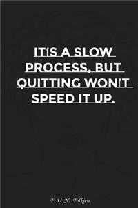 It Is a Slow Process But Quitting Wont Speed It Up: Motivation, Notebook, Diary, Journal, Funny Notebooks