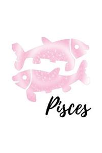 Pisces: Pisces Sketch Book Pink