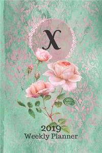 Letter X Personalized 2019 Plan on It Weekly Planner