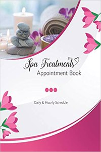 Spa Treatments Appointment Book Daily and Hourly Schedule