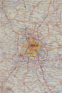 A Closeup of Berlin, Germany on the Map Journal