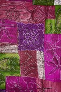 Quilted Pattern Quilt Multicolored Journal