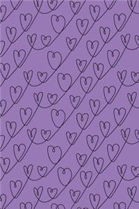 Journal Notebook Scribbly Hearts Pattern 5