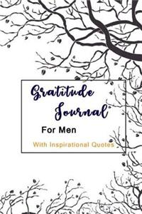 Gratitude Journal for Men with Inspirational Quotes