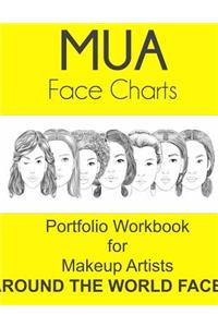 MUA Face Charts Portfolio Workbook for Makeup Artists Around the World Faces