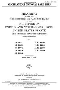 Miscellaneous National Park Bills