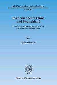 Insiderhandel in China Und Deutschland