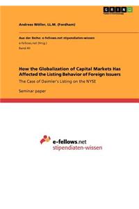 How the Globalization of Capital Markets Has Affected the Listing Behavior of Foreign Issuers