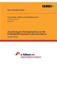 Auswirkung der Niedrigzinsphase auf die Produktpolitik deutscher Lebensversicherer