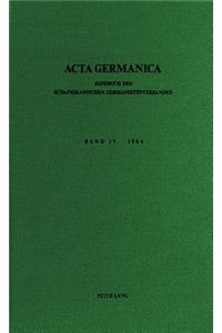 ACTA Germanica. Bd. 17, 1984