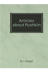Articles about Pushkin