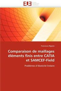 Comparaison de Maillages Éléments Finis Entre Catia Et Samcef-Field