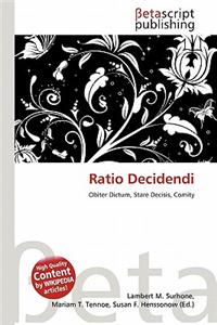 Ratio Decidendi
