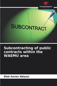 Subcontracting of public contracts within the WAEMU area