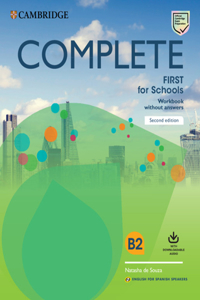 Complete First for Schools for Spanish Speakers Workbook Without Answers with Downloadable Audio