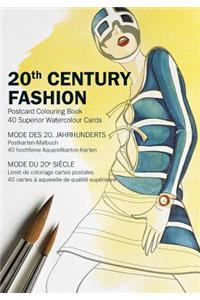 20th Century Fashion: Postcard Colouring Book