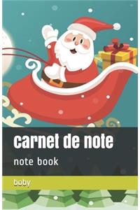carnet de note