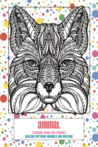 Coloring Book for Seniors - Animal - Amazing Patterns Mandala and Relaxing