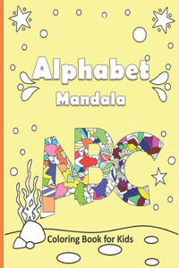 Alphabet Mandala Coloring Book For kids