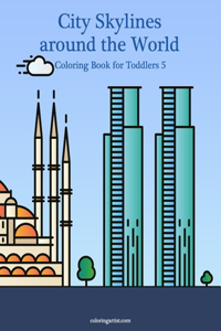City Skylines around the World Coloring Book for Toddlers 5