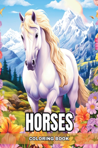 Horses Coloring Book