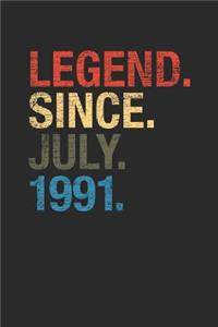 Legend Since July 1991