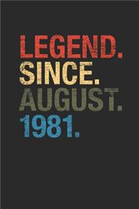 Legend Since August 1981