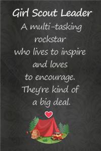 Thick Notebook (119 Pages) - Summer Journal, Camping, Girl Scout Leader Gifts