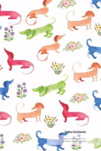 Garden Dachshunds Notebook Journal (Size 5,5