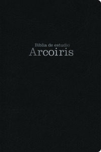 Mass Market Rvr 1960 Biblia de Estudio Arco Iris, Negro Símil Piel