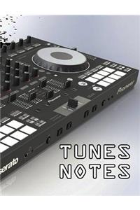 DJ SHOW NOTES - SET LISTS Notepad - Lined Page Journal 8 x11