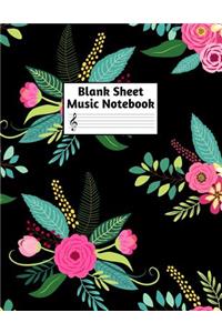 Blank Sheet Music Notebook