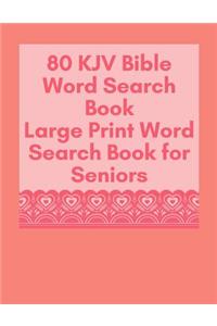 80 KJV Bible Word Search Book