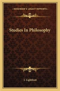 Studies in Philosophy