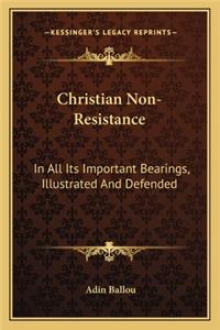 Christian Non-Resistance