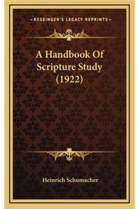 A Handbook of Scripture Study (1922)