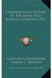 Chronological History Of The 364th Field Hospital Company (1921)