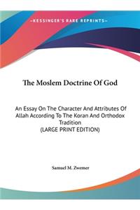 Moslem Doctrine Of God