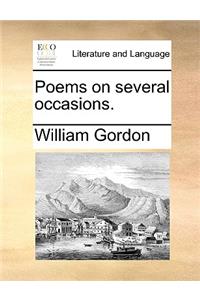 Poems on Several Occasions.